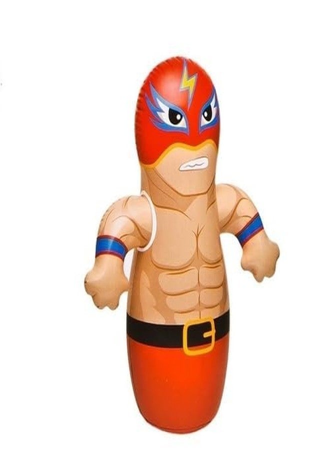 Dezzy Hit Me Toy for Punching Bag for 3D Inflatable PVC Children Kids Boys Girls Hit Me Punching Bob Bag Toy for Outdoor & Indoor Playing - Image 1
